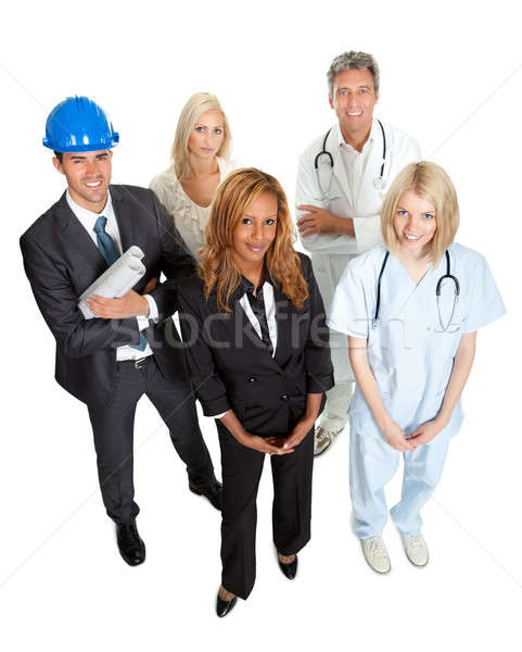 People illustrating different career options Stock photo © AndreyPopov