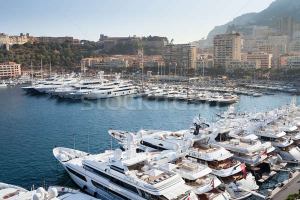 Row of yachts in Monaco Port Stock photo © AndreyPopov