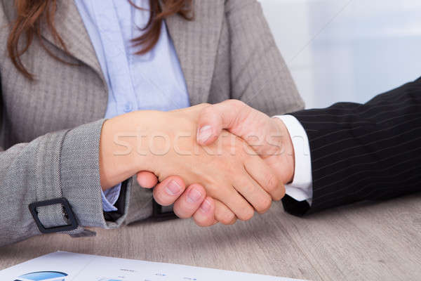 Stock photo: Businesspeople Shaking Hands