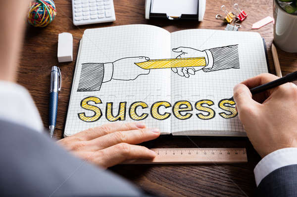 Relay Baton And Success Concept Stock photo © AndreyPopov