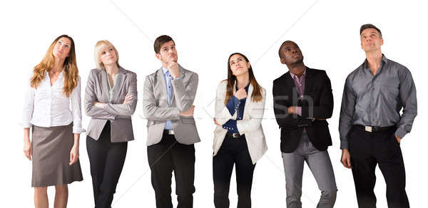 Multi Ethnic Business People Day Dreaming Stock photo © AndreyPopov