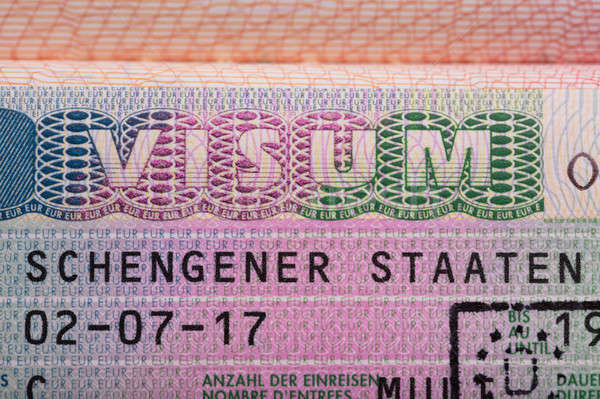 Visum Text On Passport Stock photo © AndreyPopov