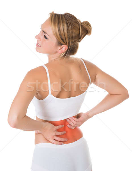 Woman Suffering From Back Pain Stock photo © AndreyPopov