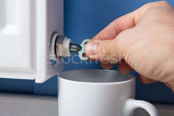 Mână radiator supapa Imagine de stoc © AndreyPopov