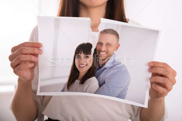 Foto stock: Mujer · foto · feliz · Pareja · primer · plano · mano