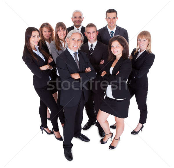 Stock photo: Lineup of business executives or partners