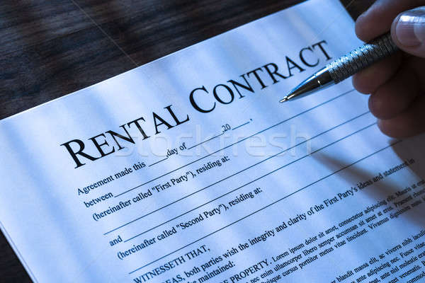 Filling Rental Agreement Form Stock photo © AndreyPopov