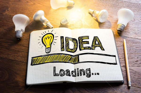 Idea Loading Concept On Notebook Stock photo © AndreyPopov