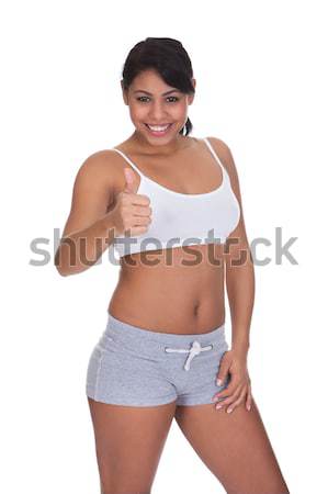 Stock photo: Woman with lovely figure in lingerie