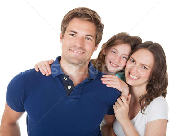 Retrato afetuoso retrato de família família branco mulher Foto stock © AndreyPopov
