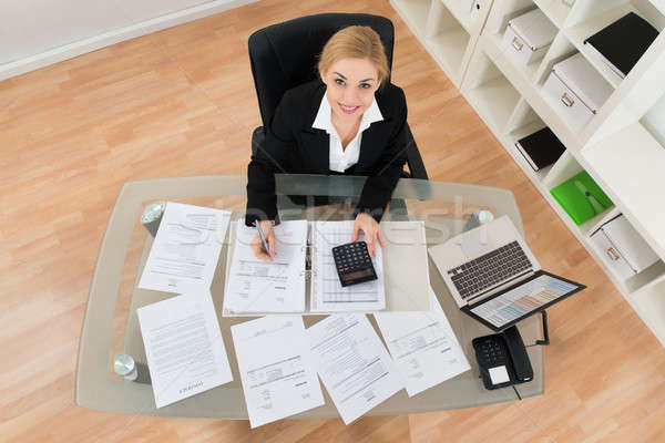 Femme d'affaires bureau vue jeunes [[stock_photo]] © AndreyPopov