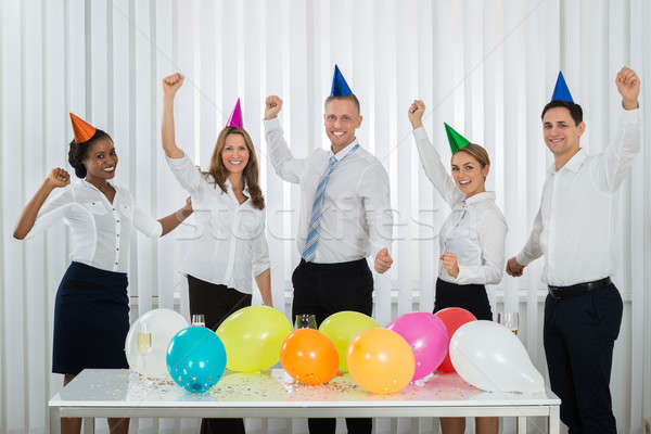 Businesspeople Celebrating Success During Party Stock photo © AndreyPopov