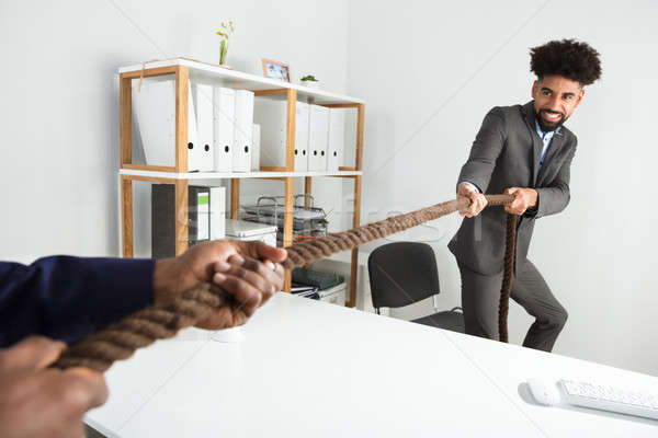 Two Businessmen Playing Tug Of War Stock photo © AndreyPopov