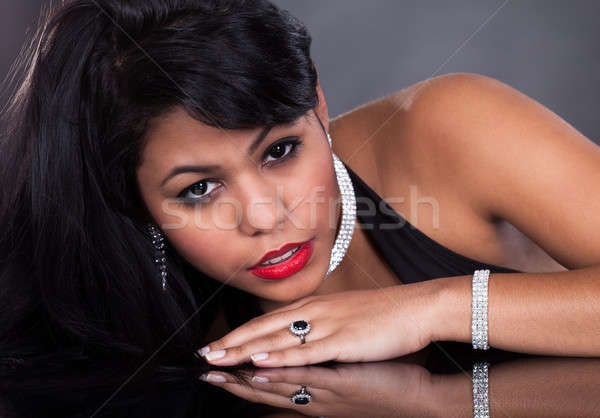 Portrait jeune femme jeunes belle femme diamant [[stock_photo]] © AndreyPopov