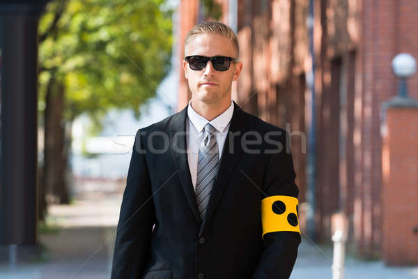 Blind Person Wearing Armband Stock photo © AndreyPopov