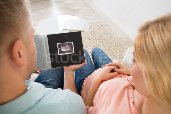 çift bakıyor ultrason taramak fotoğraf Stok fotoğraf © AndreyPopov
