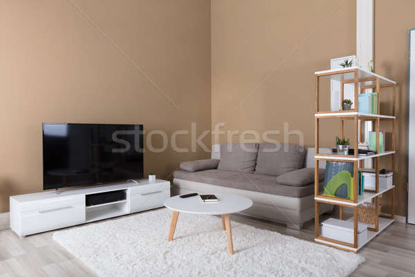 Apartamentu telewizji sofa nowoczesne salon domu Zdjęcia stock © AndreyPopov