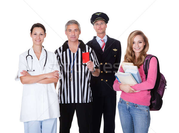 Stock photo: Diverse group of people from the community