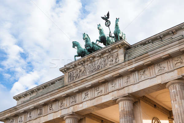 ブランデンブルグ門 ベルリン ドイツ 美しい 雲 建物 ストックフォト © AndreyPopov