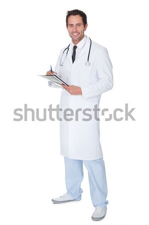 Stock fotó: Orvos · tart · orvosi · jelentések · férfi · orvos · mappa