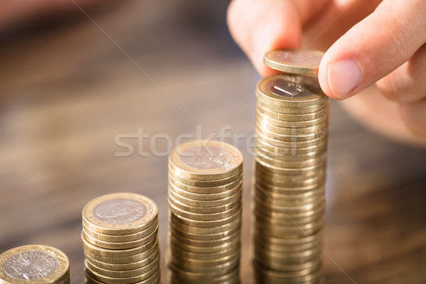 человек монеты монетами Сток-фото © AndreyPopov
