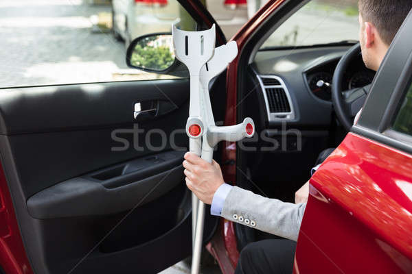 Disabled Person Standing Near Car Stock photo © AndreyPopov