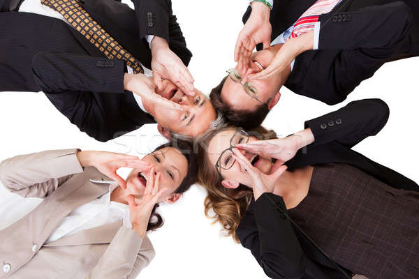 Businesspeople calling out Stock photo © AndreyPopov