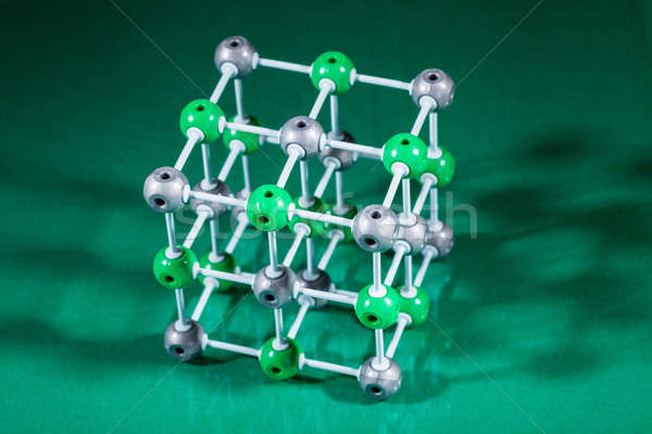 Zdjęcia stock: Model · molekularny · struktury · zielone · technologii