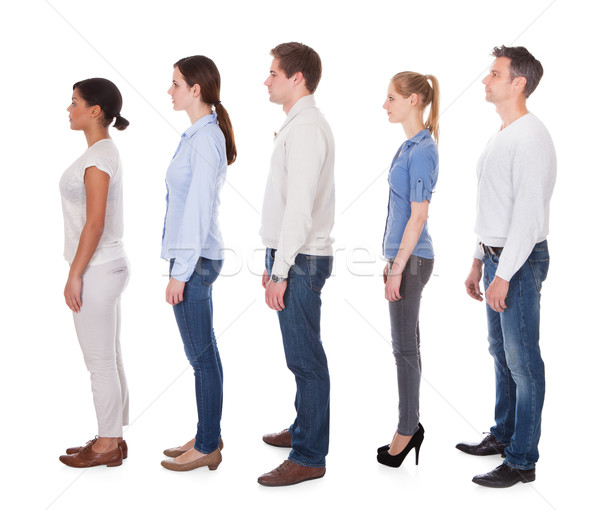 Group Of People In Queue Stock photo © AndreyPopov