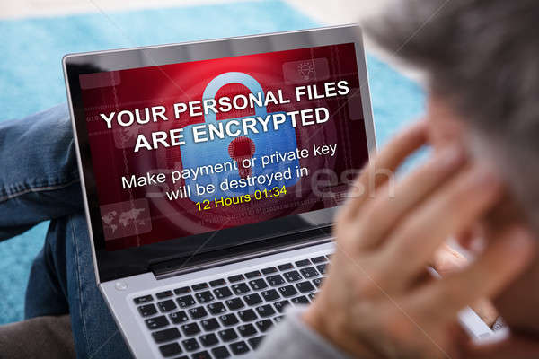 Person Looking At Laptop Screen Stock photo © AndreyPopov