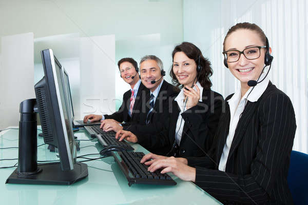 Call centre operators Stock photo © AndreyPopov