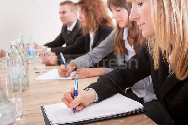 Stock photo: Businesswomen Taking Note