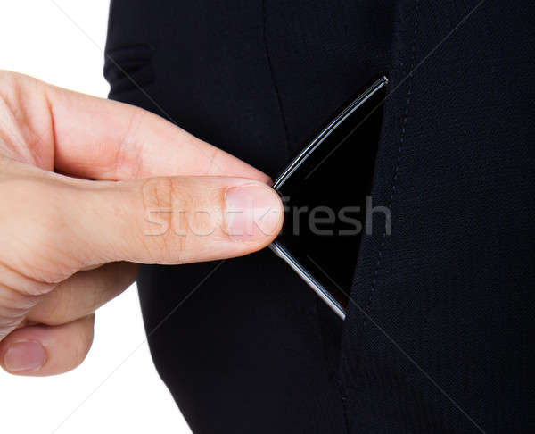 Close-up Of Hand Stealing Wallet Stock photo © AndreyPopov