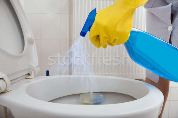 Hand badkamer vloeibare vrouw Stockfoto © AndreyPopov
