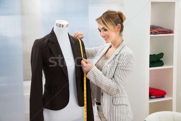 Fashion Designer Measuring Suit Stock photo © AndreyPopov