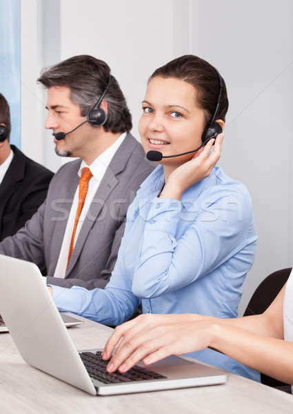 Call center operator Stock photo © AndreyPopov