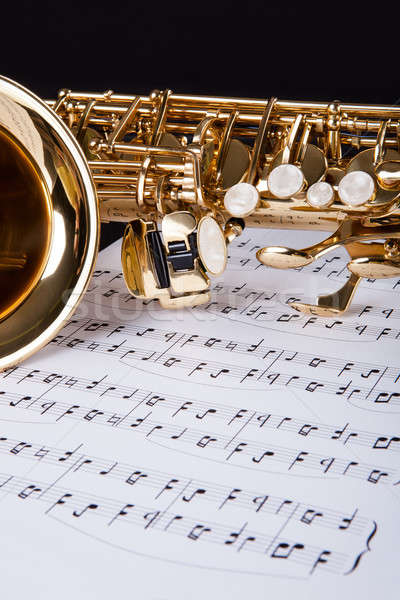 Trumpet And Musical Note Stock photo © AndreyPopov