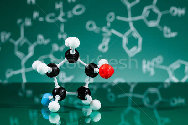 Model molecular structura verde proiect Imagine de stoc © AndreyPopov