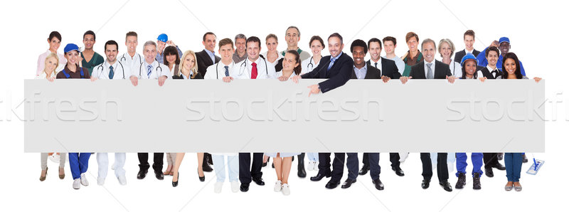Mensen banner witte business Stockfoto © AndreyPopov
