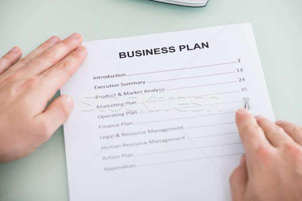 Business Plan Form Stock photo © AndreyPopov