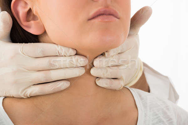 Woman Getting Thyroid Gland Control Stock photo © AndreyPopov