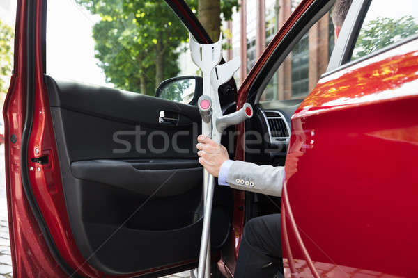 Disabled Person Standing Near Car Stock photo © AndreyPopov