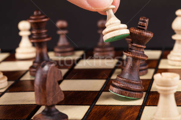 Person Playing Chess Stock photo © AndreyPopov