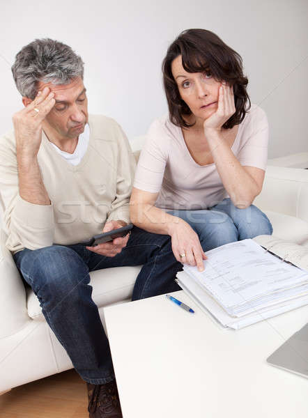 Mature couple in financial trouble Stock photo © AndreyPopov
