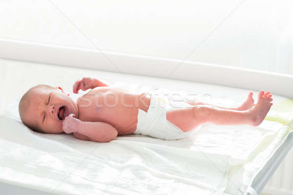 Bébé pleurer cute lit enfant [[stock_photo]] © AndreyPopov