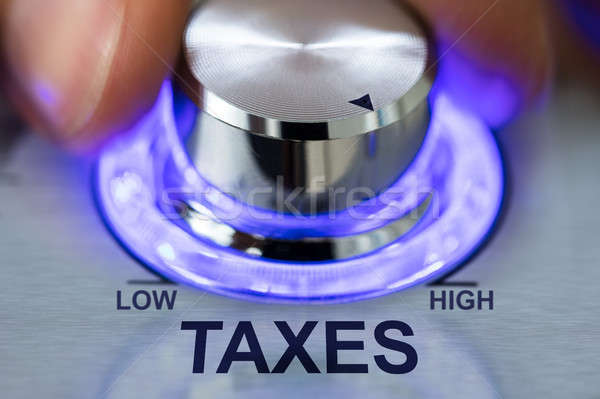 Kéz fogantyú adózás szöveg közelkép megvilágított Stock fotó © AndreyPopov