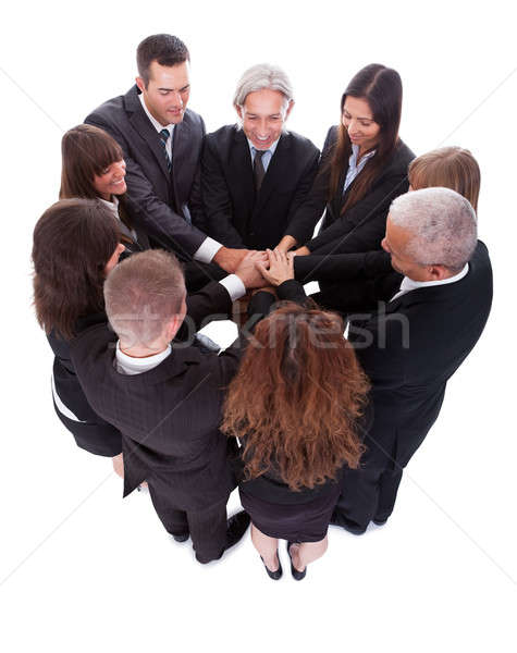 Business team pledging their support Stock photo © AndreyPopov