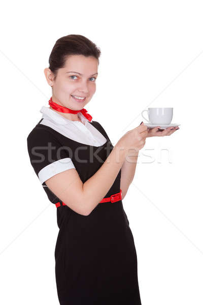 Pretty flight attendant or hostess Stock photo © AndreyPopov