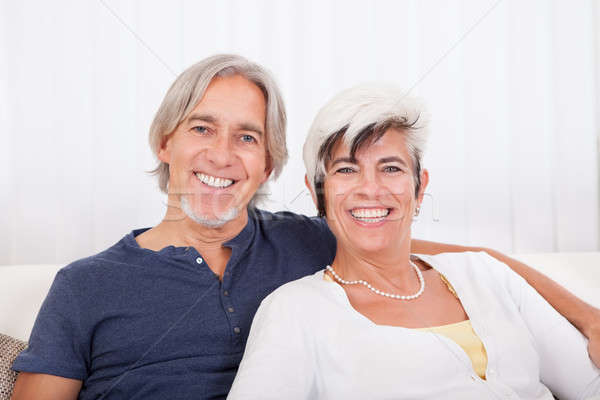 Happy smiling senior couple Stock photo © AndreyPopov