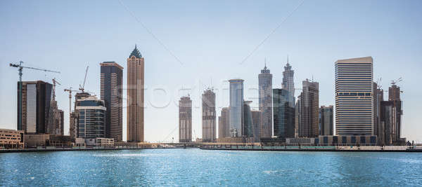 Stock fotó: üzlet · sziluett · arab · iroda · épület · építészet